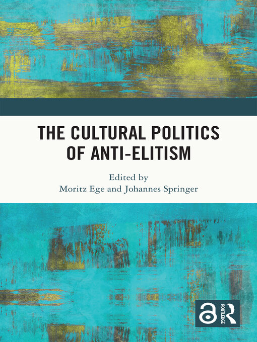 תמונה של  The Cultural Politics of Anti-Elitism